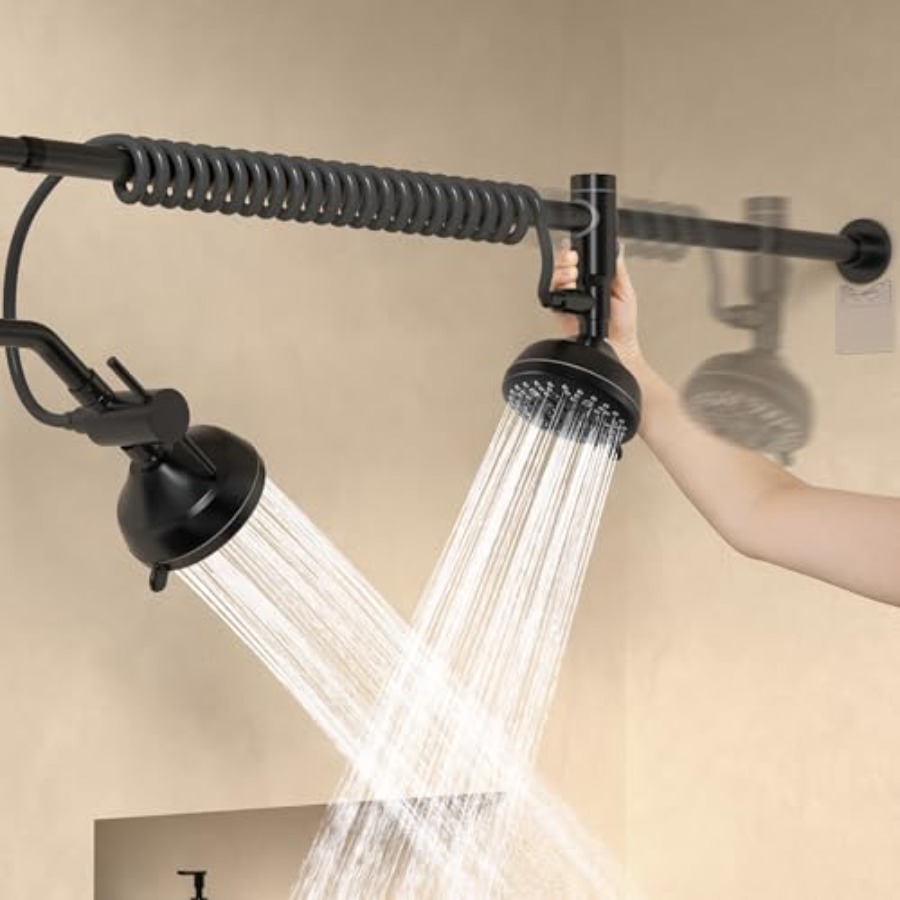 Spa & Wellness Hotel Diamond Ustroń - Tandem Shower Head for Couples: Black