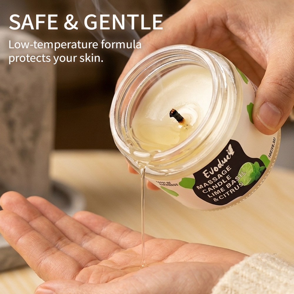 Massage Candle Melting - Massage Oil Candle Lime Basil &