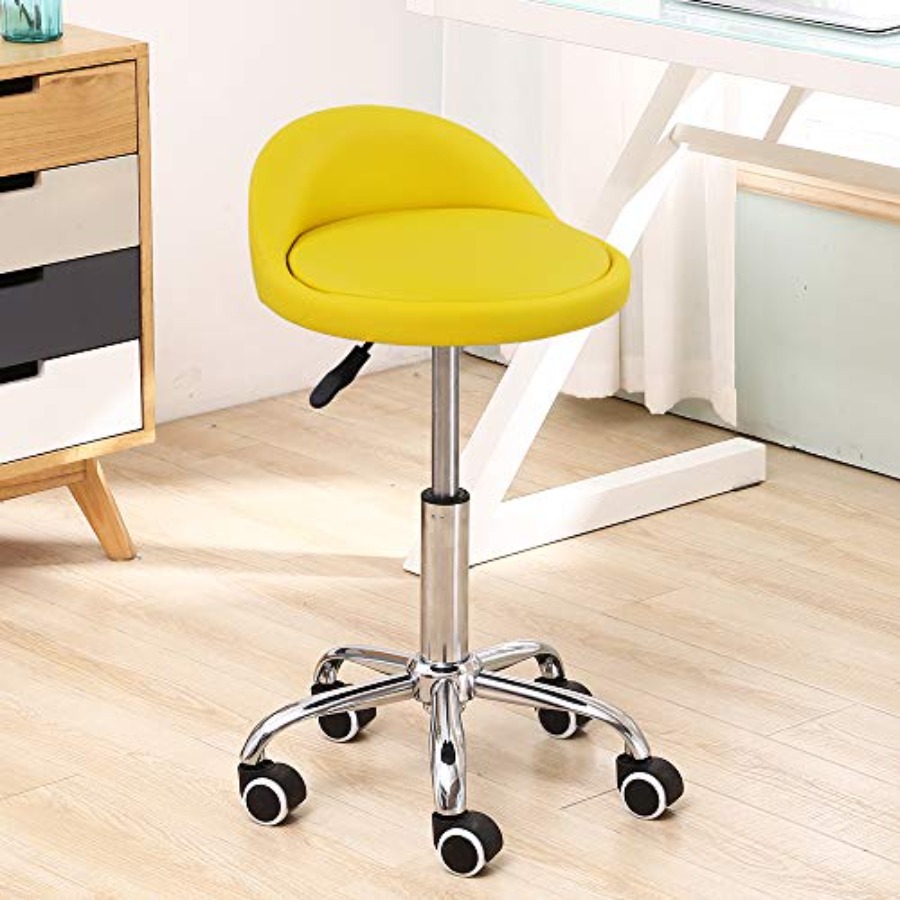PU Leather Round Rolling Stool – Spa & Wellness Hotel Diamond Ustroń recenzja i cena
