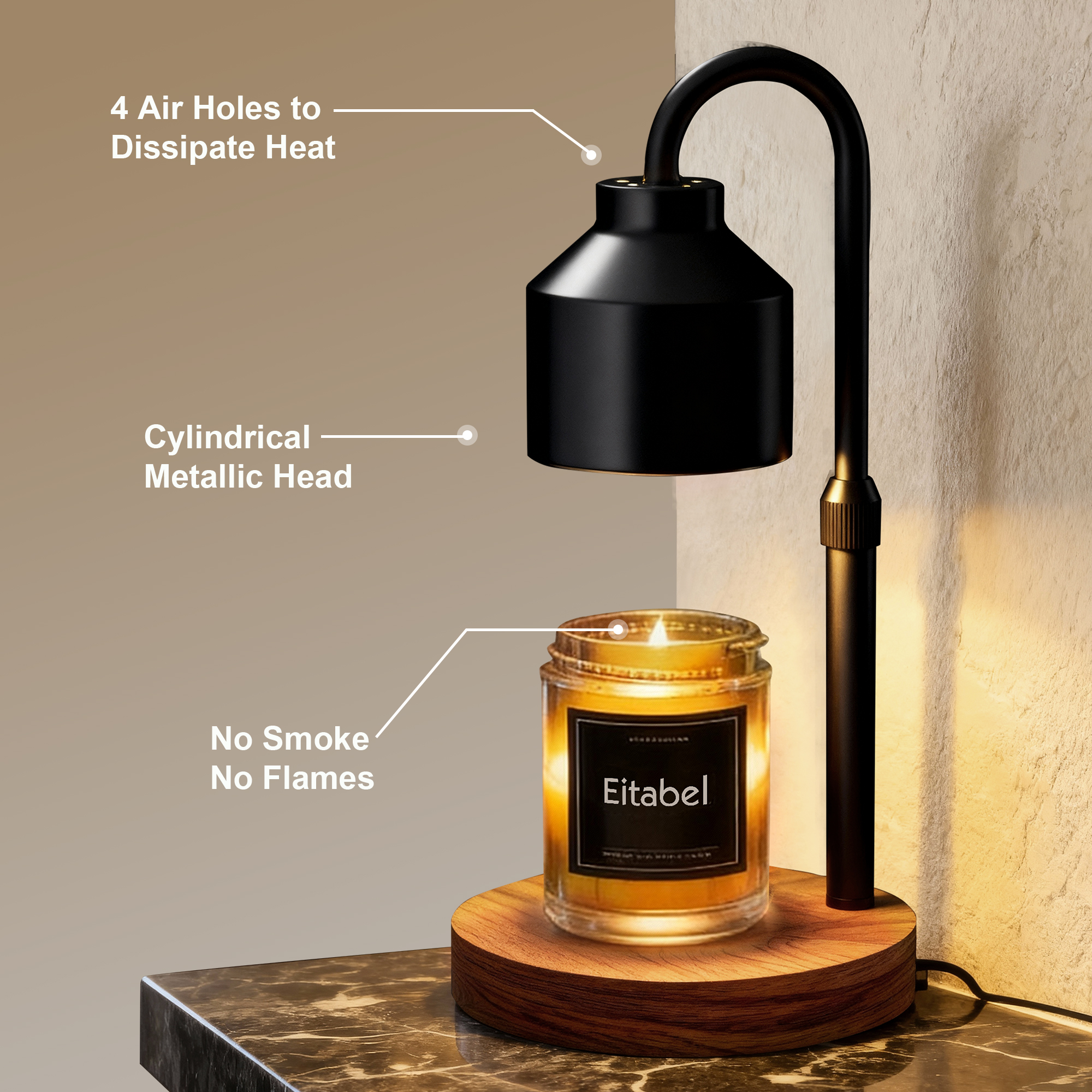 Atmospheric Wax Melting Lamp,  – Massage Candle Melting recenzja i cena