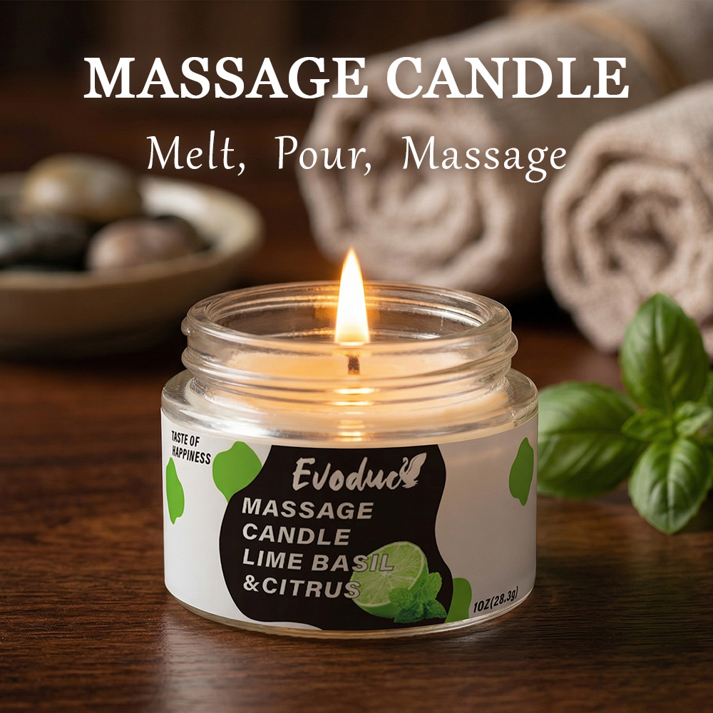 Massage Oil Candle Lime Basil  – Massage Candle Melting recenzja i cena