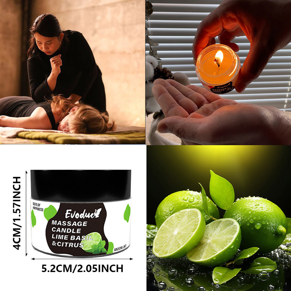 Massage Oil Candle Lime Basil  – Massage Candle Melting recenzja i cena
