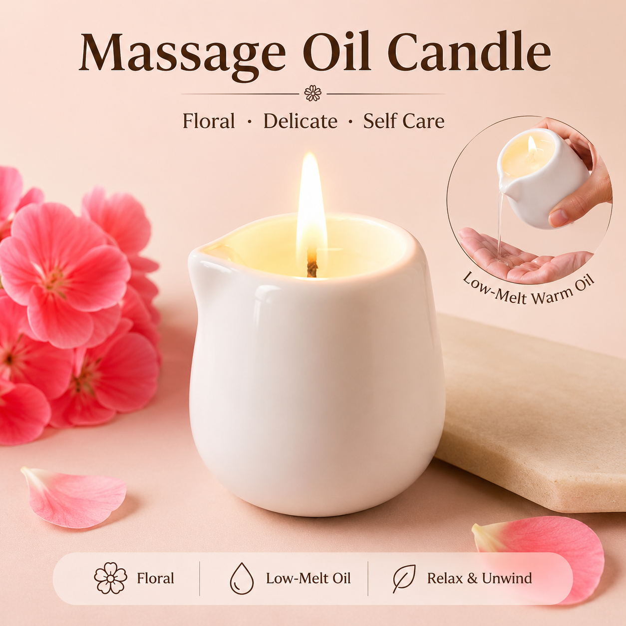Ceramic Massage Oil Candle Ger – Massage Candle Melting recenzja i cena