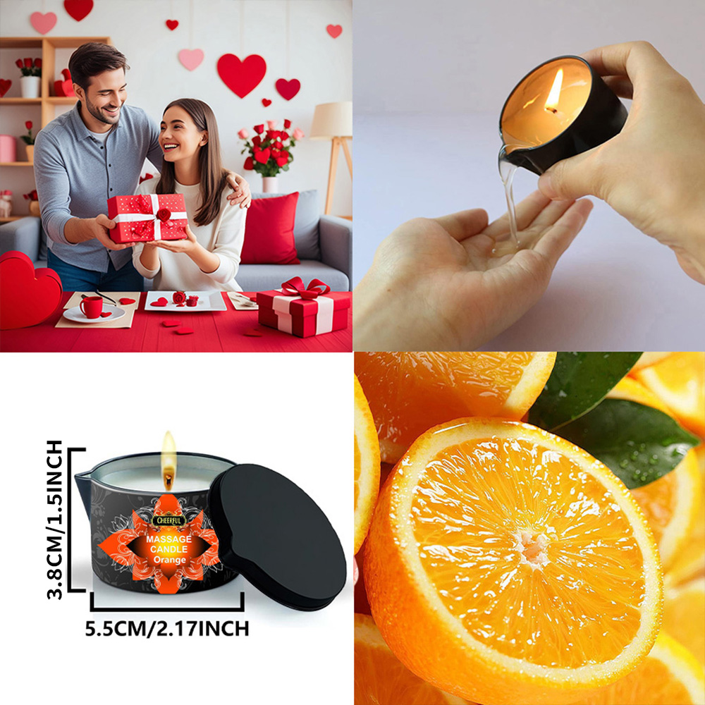 Orange Massage Oil Candle 2oz  – Massage Candle Melting recenzja i cena