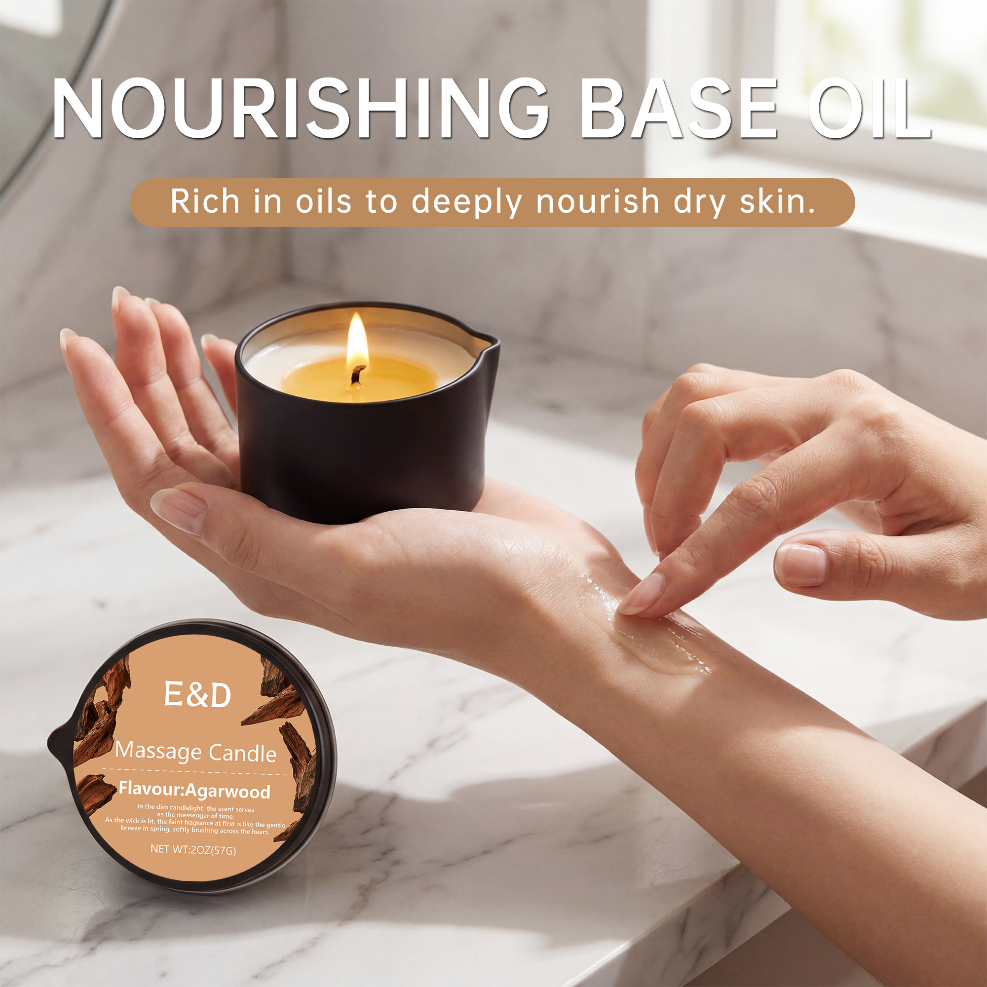 Agarwood Massage Oil Candle 2o – Massage Candle Melting recenzja i cena