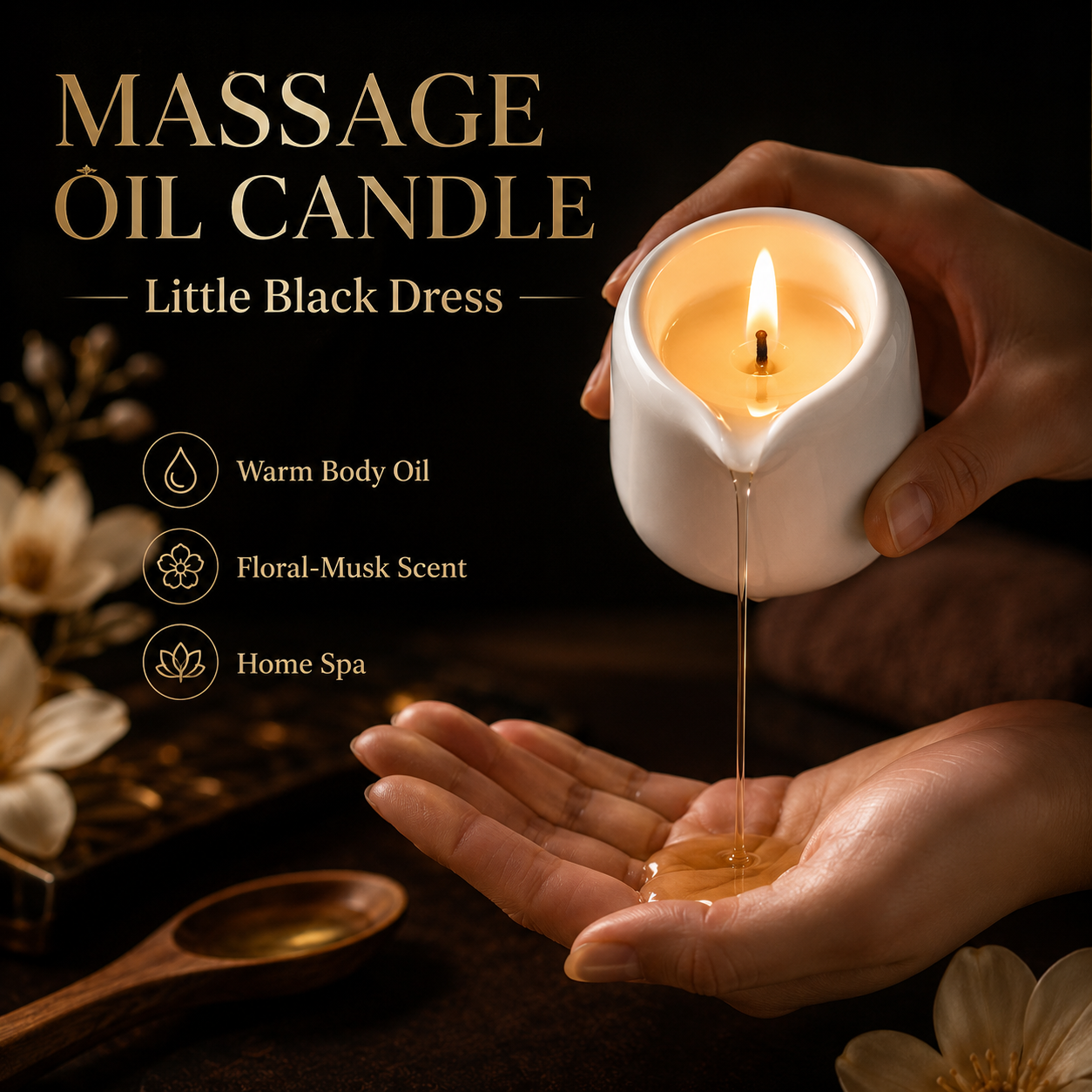 Ceramic Massage Oil Candle Lit – Massage Candle Melting recenzja i cena