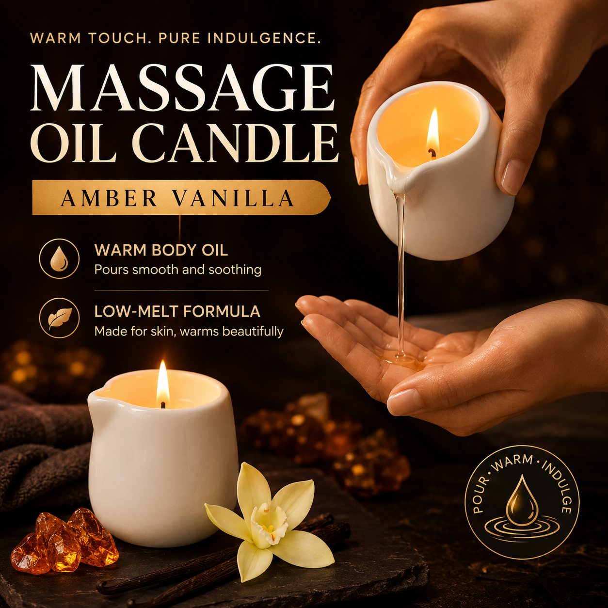 Ceramic Massage Oil Candle Amb – Massage Candle Melting recenzja i cena