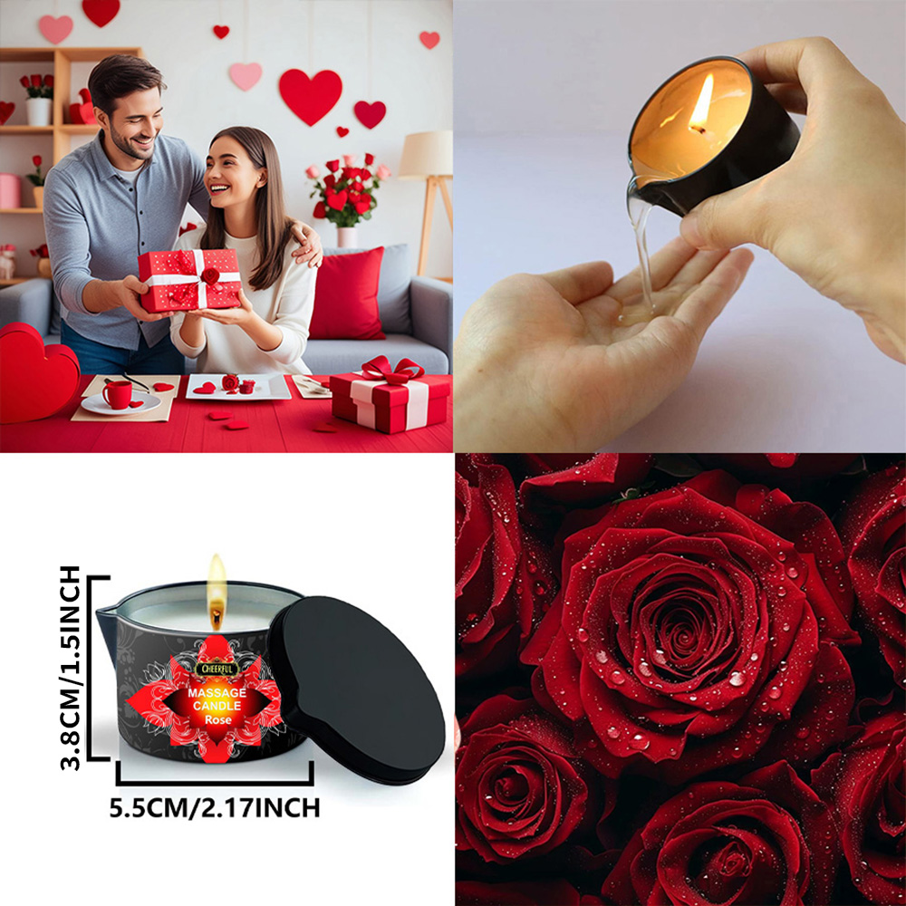Rose Massage Oil Candle 2oz Bo – Massage Candle Melting recenzja i cena
