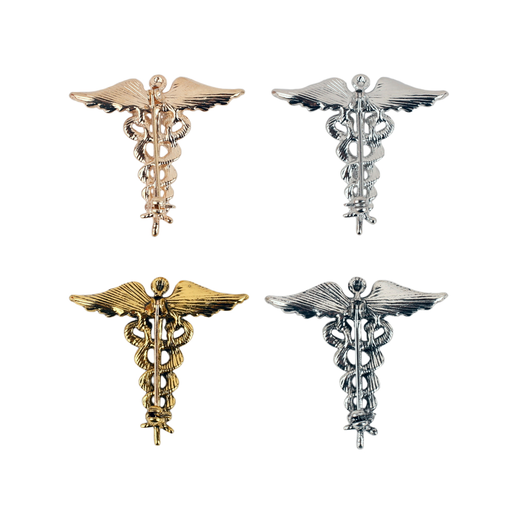 Medical Caduceus Brooch Snake  – Medical Wellness & Spa Werona recenzja i cena