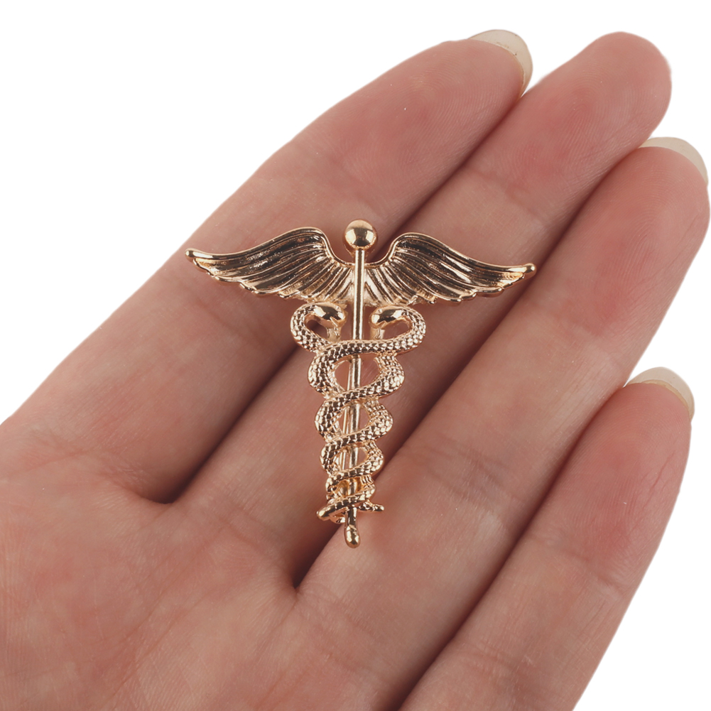 Medical Caduceus Brooch Snake  – Medical Wellness & Spa Werona recenzja i cena