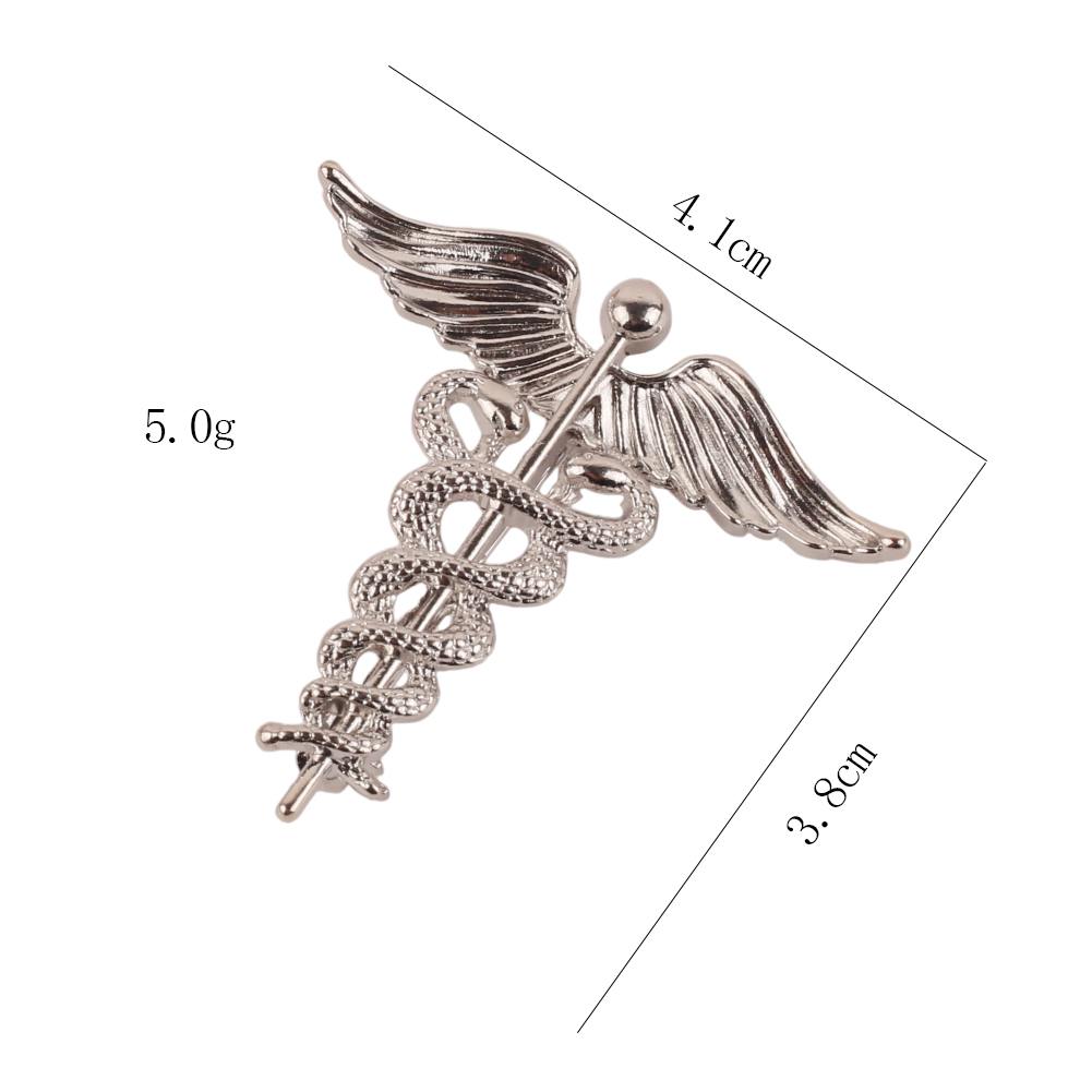 Medical Caduceus Brooch Snake  – Medical Wellness & Spa Werona recenzja i cena