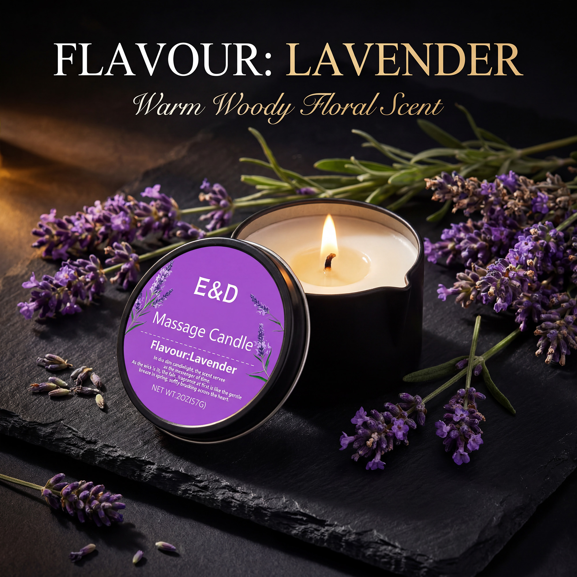 Lavender Massage Oil Candle 2o – Massage Candle Melting recenzja i cena