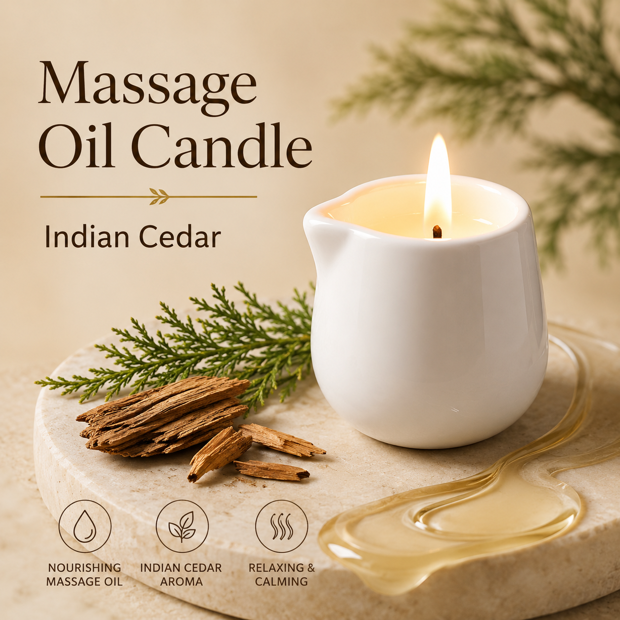 Ceramic Massage Oil Candle Ind – Massage Candle Melting recenzja i cena